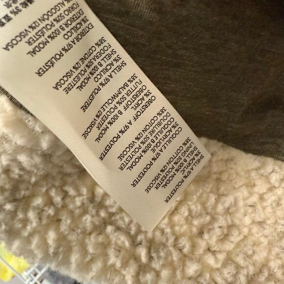 Free People We The Free Women's Rivington Sherpa Jacket Fleece Cream Green Small - Picture 7 of 9